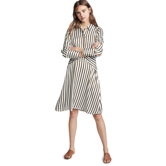 (NWT) LINE & DOT • Charlotte Striped Long Sleeve Shirt Dress - Picture 16 of 16